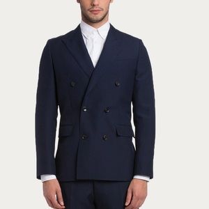 Bally Men’s Navy Double Breasted Blazer 46/36